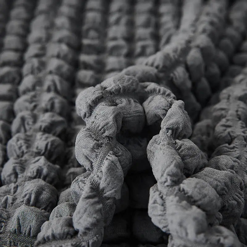 Crfatop High Stretch Seersucker Fabric Ottoman Slipcovers