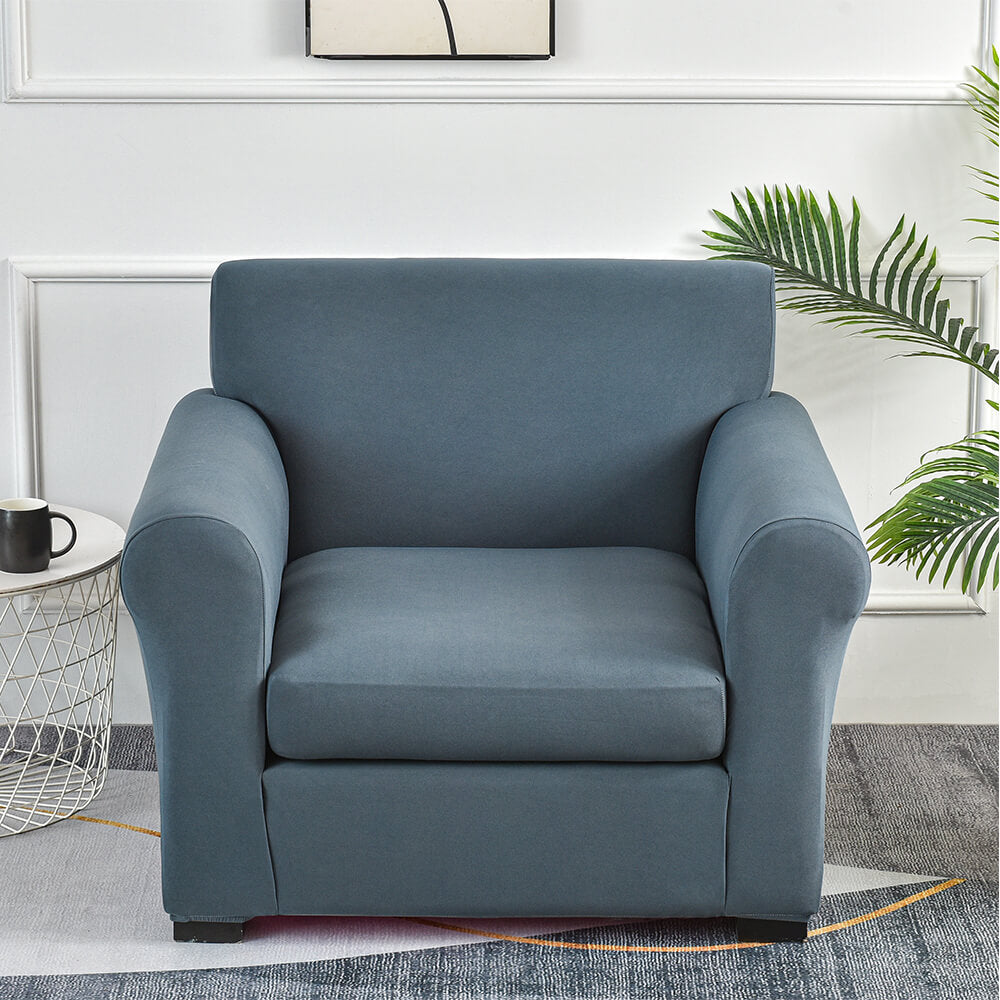 Crfatop Modern Style Couch Chair Slipcovers Washable Armchair Cover 2 Pieces