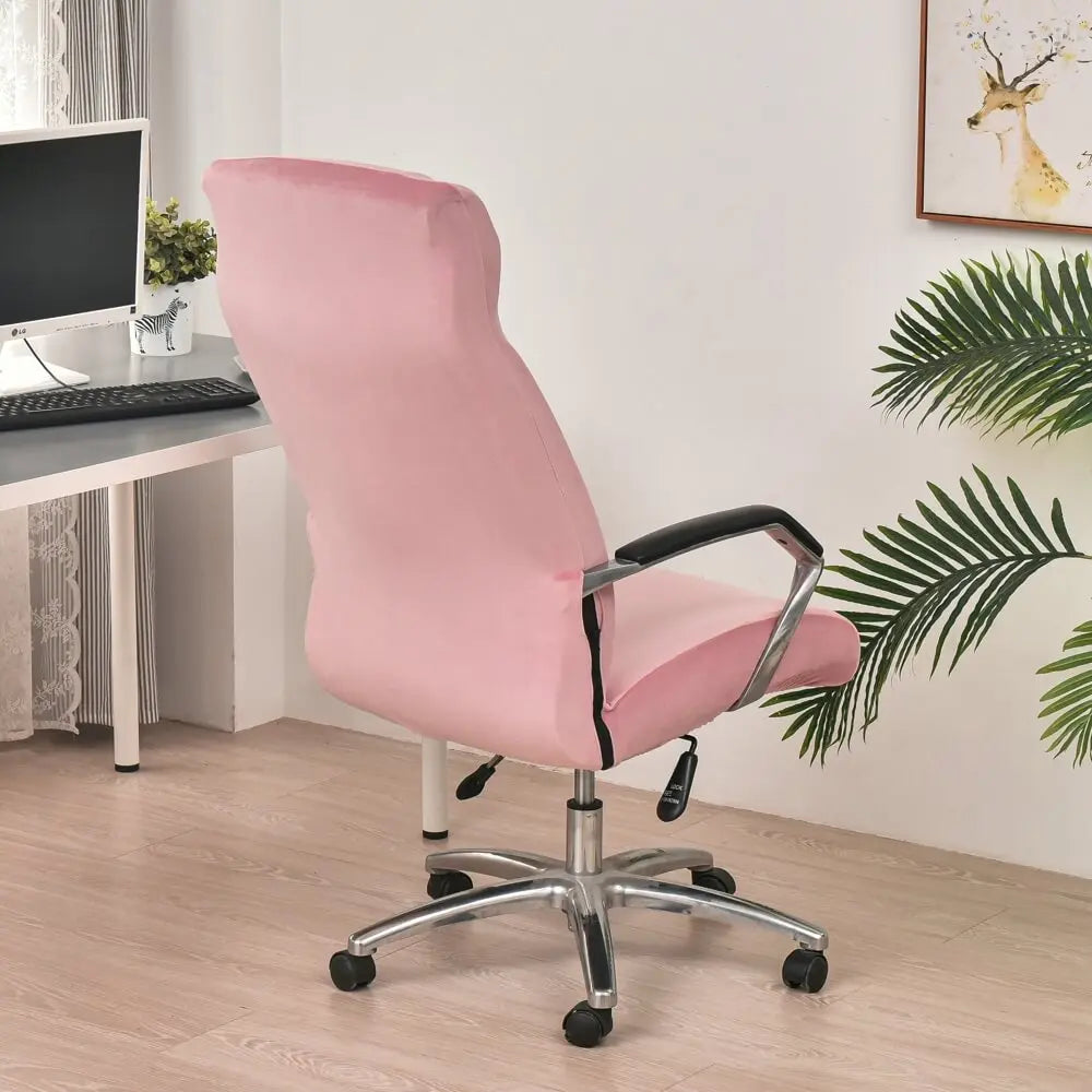 Crfatop Stretch Jacquard Office Computer Chair Seat Covers