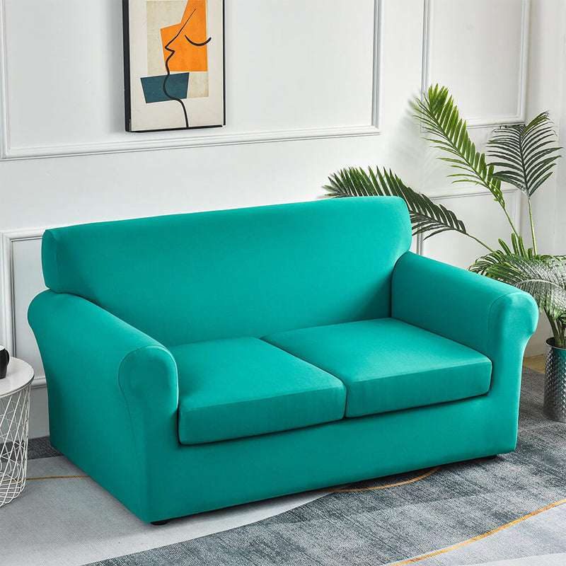 Crfatop Stretch Sofa Slipcovers with Separate Cushion Covers LoveseatsofaGreen