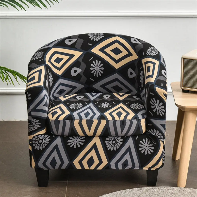 2 Pieces Stretch Club Chair Slipcover Armchair Cover Sofa Cover Barrel Tub Chair Furniture Protector Crfatop %sku%