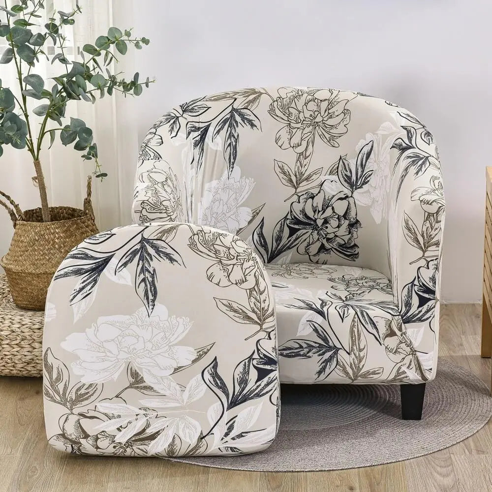 2 Pieces Tub Chair Slipcovers Club Chair Covers Crfatop %sku%