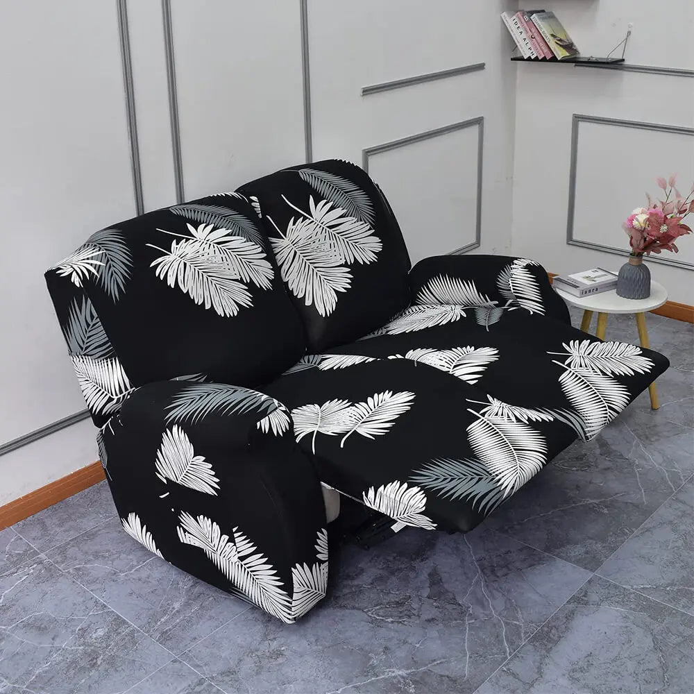 6-Piece Reclining Sofa Cover Non Slip Recliner Loveseat Slipcover Crfatop %sku%