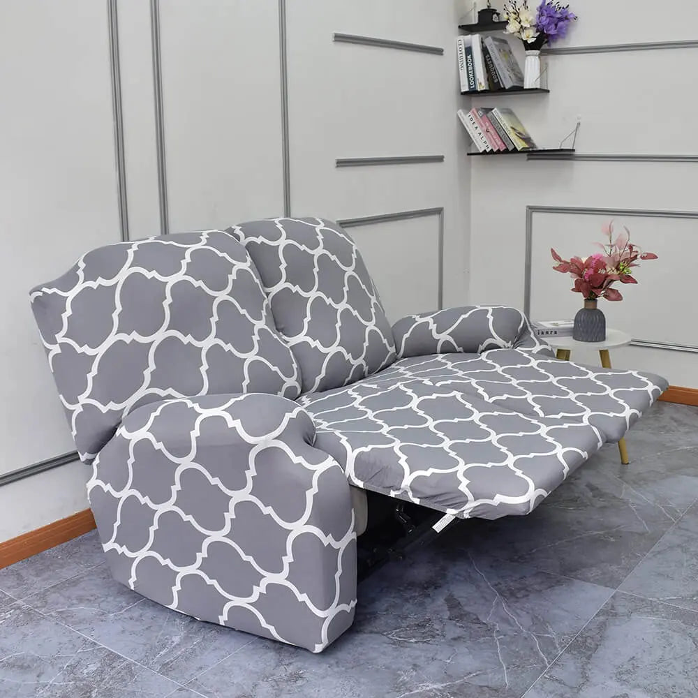 6-Piece Reclining Sofa Cover Non Slip Recliner Loveseat Slipcover Crfatop %sku%