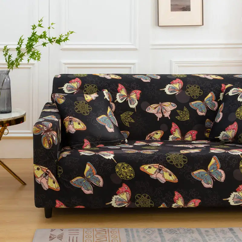 Butterfly Printing Slipcover for Loveseat Chic Washable Sofa Cover Top Level Crfatop %sku%