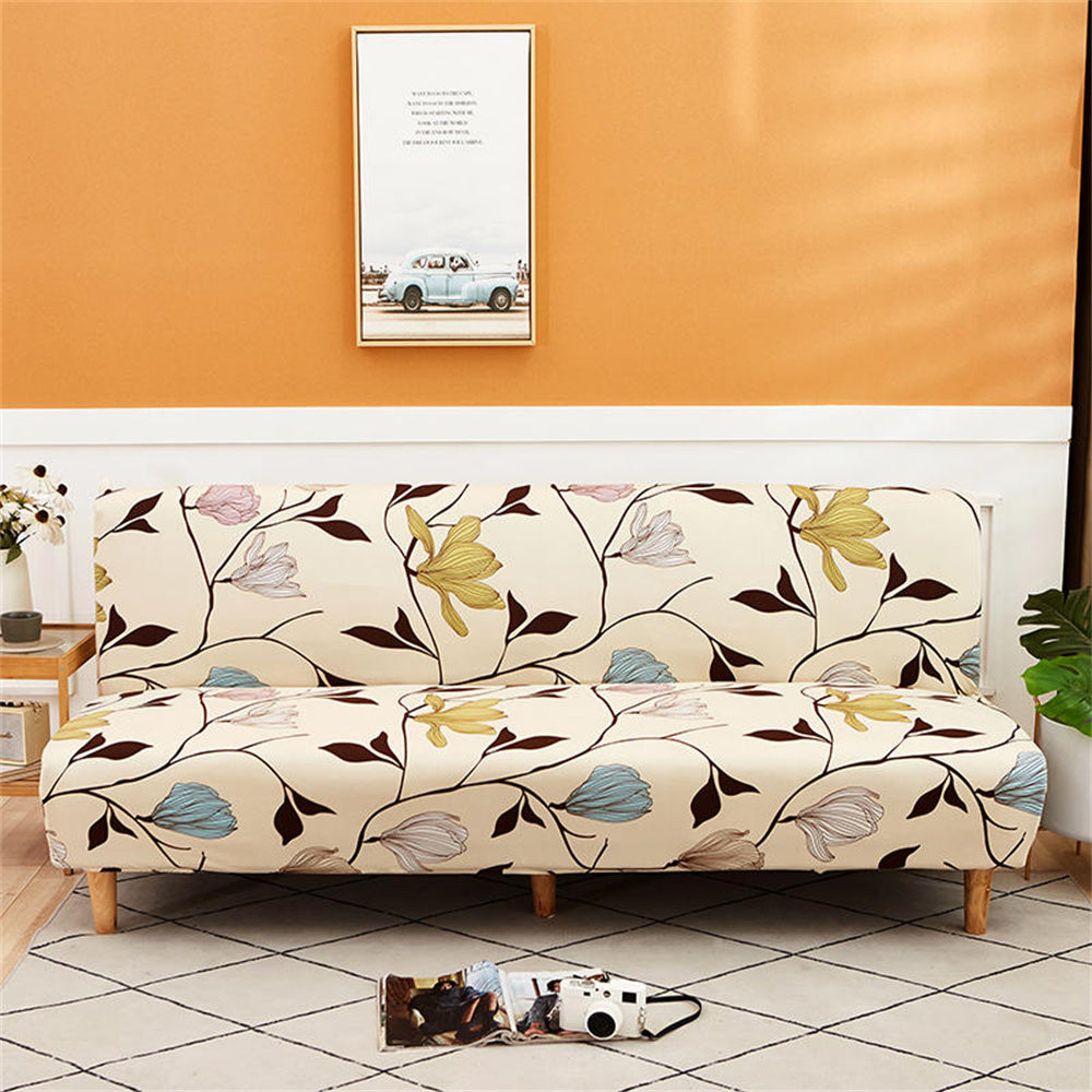 Stylish Floral Printing Futon Cover Stretch Sofa Bed Loveseat Slipcover Top Level Crfatop %sku%