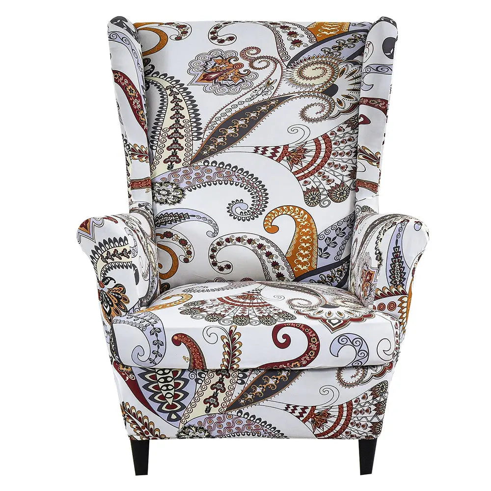 Fashion Floral Wing back Modern Stretch Slipcover Sofa Chair Armchair Cover Furniture Protector US Crfatop %sku%