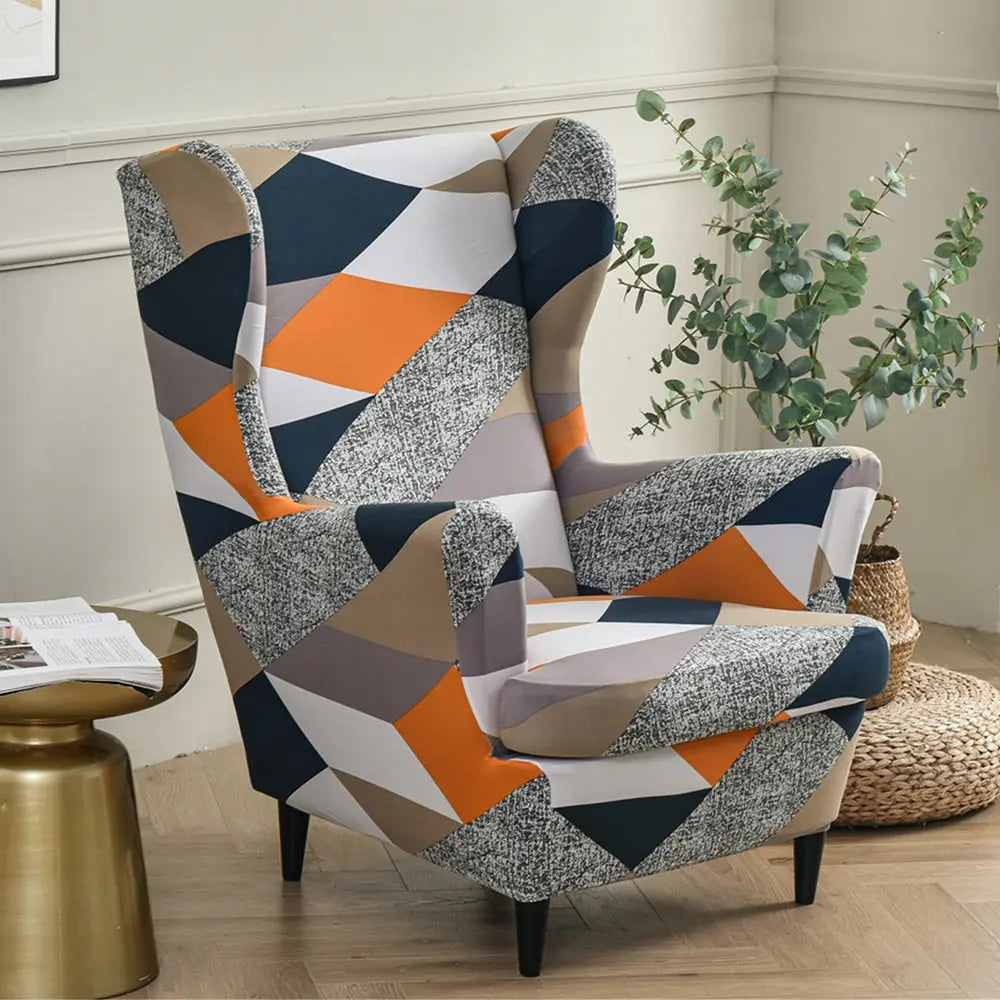 King Armchair Cover Slipcover Wingback Chair Cover 1 Seater Non-slip Chair Protection Cover Crfatop %sku%