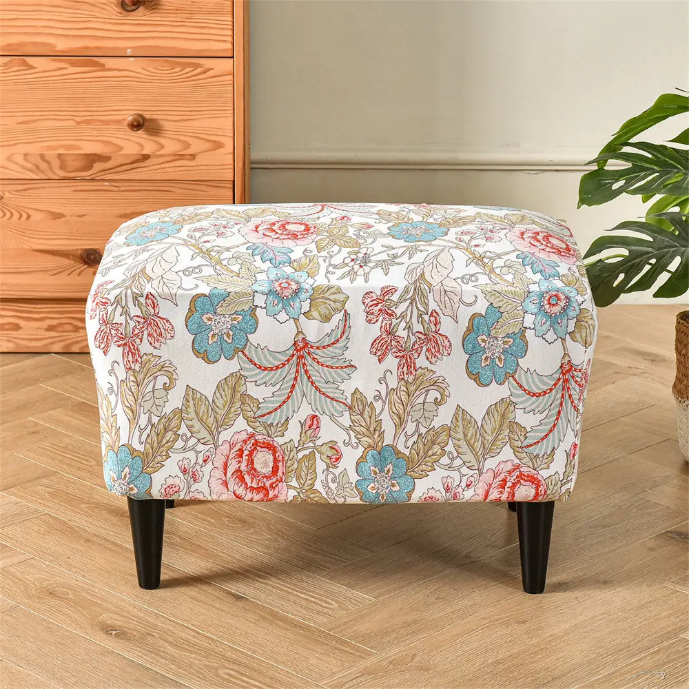 Crfatop Oversized Ottoman Slipcovers Rectangle Footstool Protector