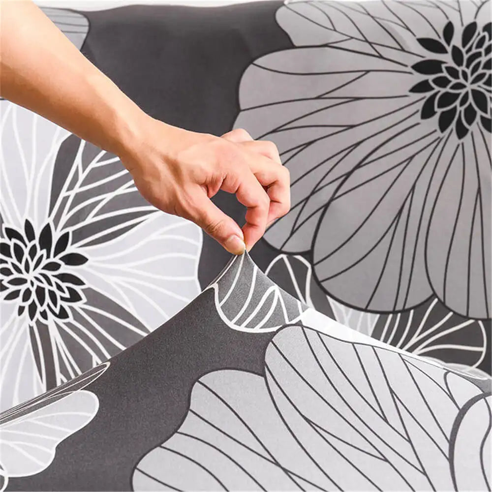 Printing Loveseat Slipcover One-piece 3-seater Sofa Cover Crfatop %sku%