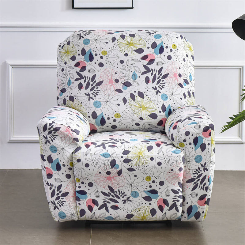 Trendy Recliner Slipcover Printing Armchair Sofa Cover Strethy Lazy Boy Slipcover Crfatop %sku%