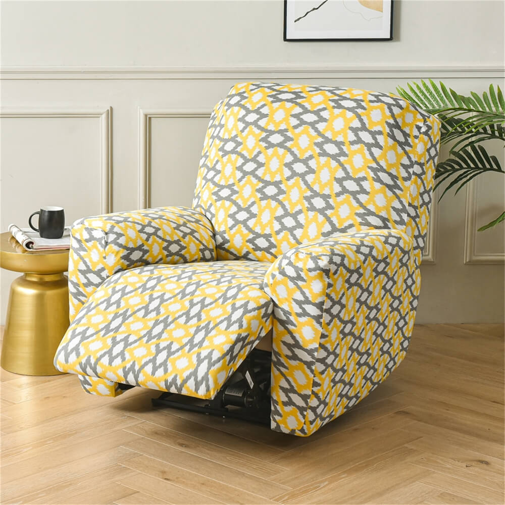 Washable Recliner Slipcover 4 Pieces Sofa Couch Cover Stretch Lazy Boy Furniture Protector Crfatop %sku%