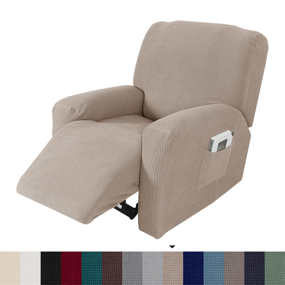 Modern Style Recliner Slipcover Solid Color Single Non-slip Sofa Cover RC0030 Crfatop %sku%
