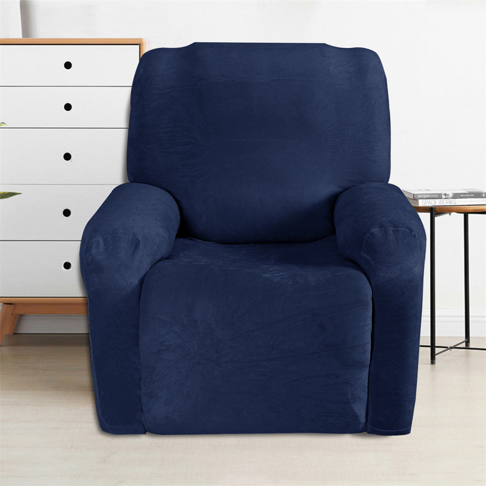 Luxury Velvet Recliner Slipcover Elastic Couch Sofa Protector Top Level Crfatop %sku%