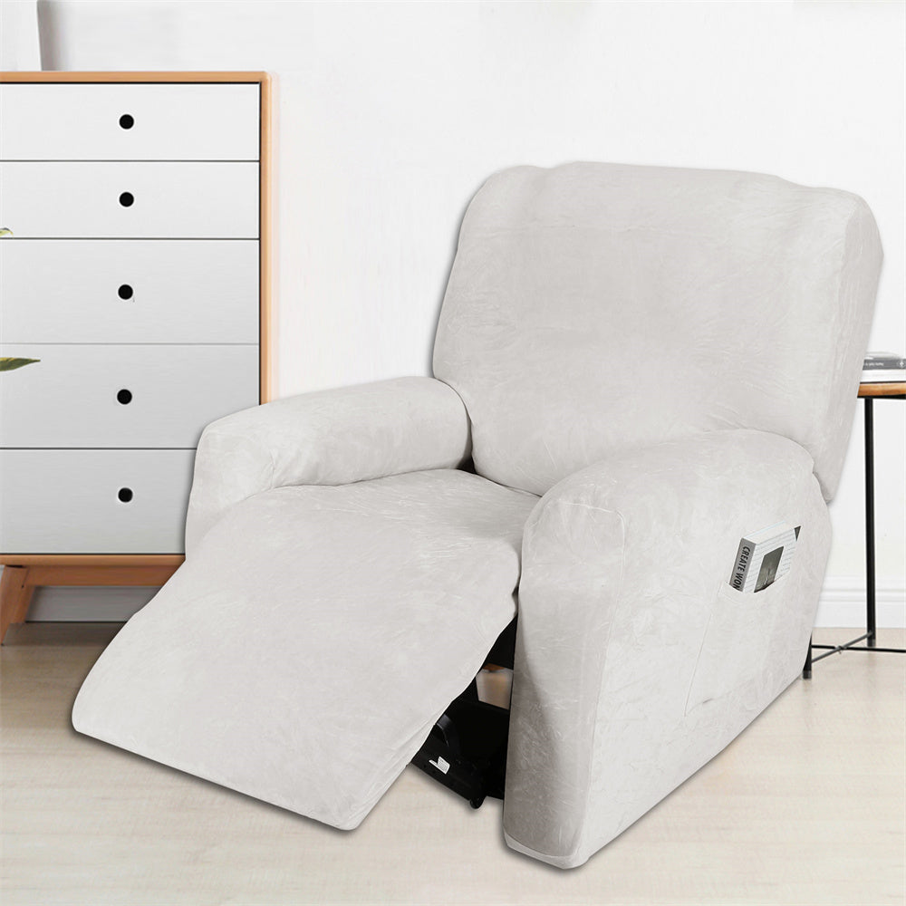 Luxury Velvet Recliner Slipcover Elastic Couch Sofa Protector Top Level Crfatop %sku%