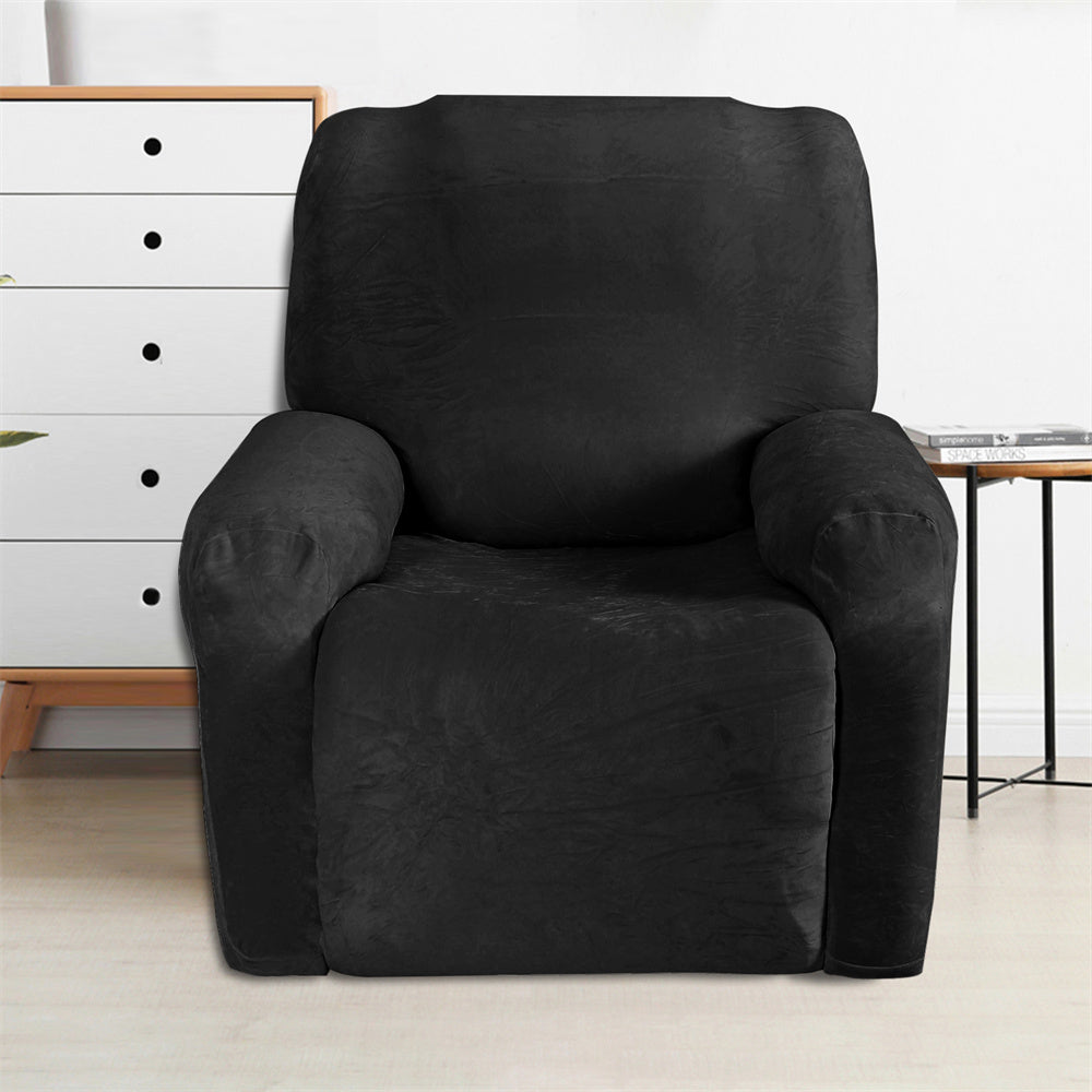 Luxury Velvet Recliner Slipcover Elastic Couch Sofa Protector Top Level Crfatop %sku%