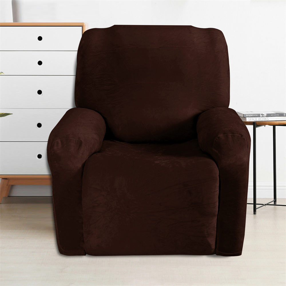 Luxury Velvet Recliner Slipcover Elastic Couch Sofa Protector Top Level Crfatop %sku%