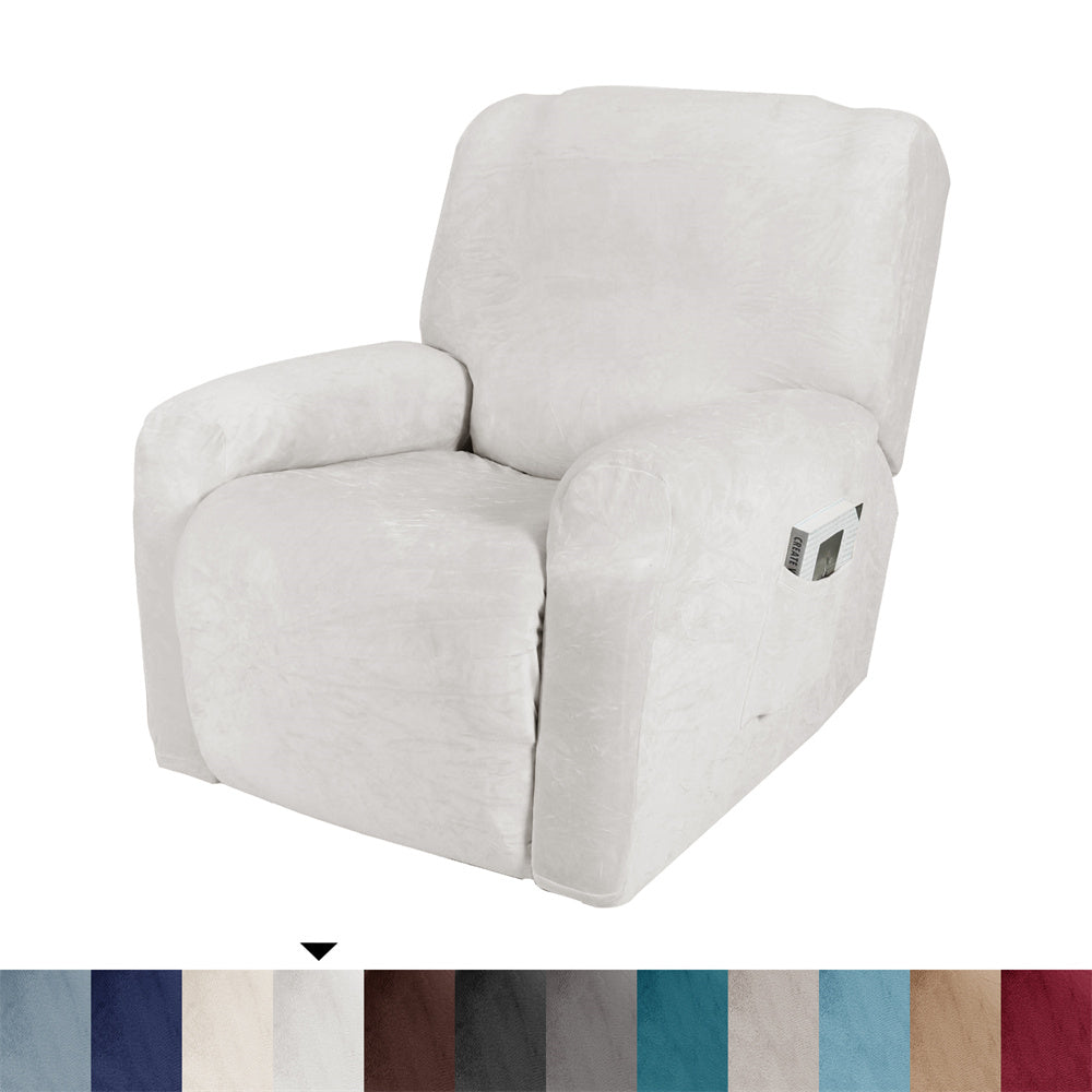 Luxury Velvet Recliner Slipcover Elastic Couch Sofa Protector Top Level Crfatop %sku%