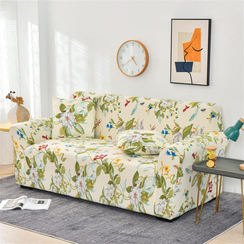 Stretchable Couch Cover One Piece Sofa Slipcover for One Seater Loveseat Three Seater Crfatop %sku%