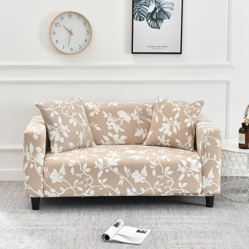 One-piece Loveseat Couch Cover Elastic Printing Sectional Sofa Armchair Slipcover Crfatop %sku%