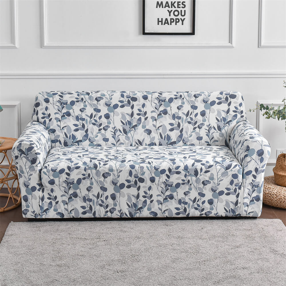 Floral Cushion Sofa Slipcover Non Skid Foam & Elastic Bottom Couch Cover Crfatop %sku%