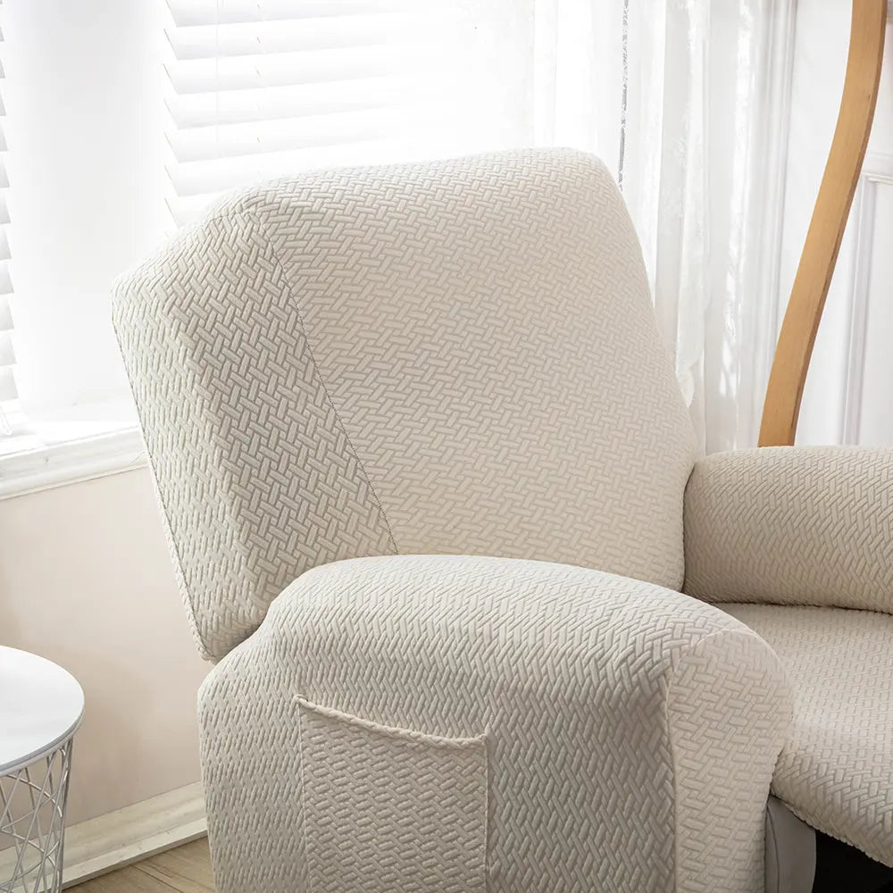 Soft Warmly Recliner Sofa Cover 4 Pcs Non-Slip Furniture Protecting Pet Slipcovers Top Level Crfatop %sku%
