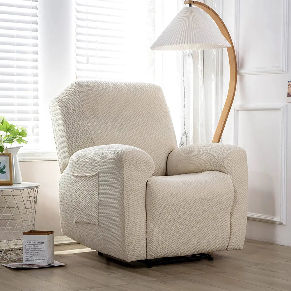 Soft Warmly Recliner Sofa Cover 4 Pcs Non-Slip Furniture Protecting Pet Slipcovers Top Level Crfatop %sku%