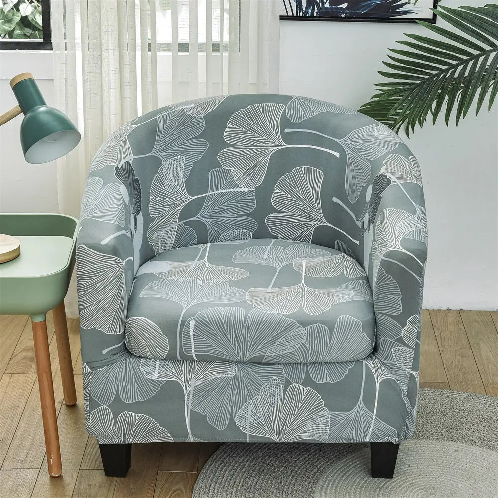 Stretch 2 Pics Floral Printing Tub Chair Slipcovers Club Chair Slipcover Armchair Covers Crfatop %sku%