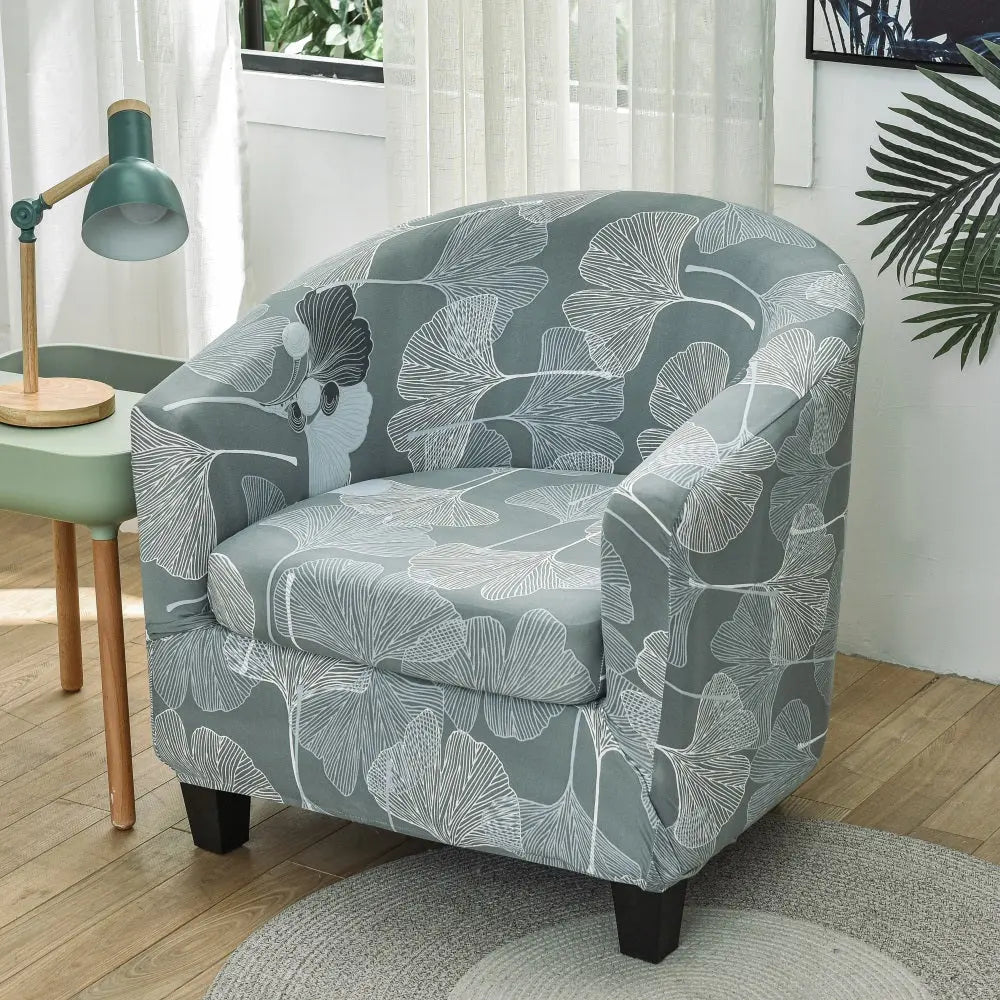 Stretch 2 Pics Floral Printing Tub Chair Slipcovers Club Chair Slipcover Armchair Covers Crfatop %sku%