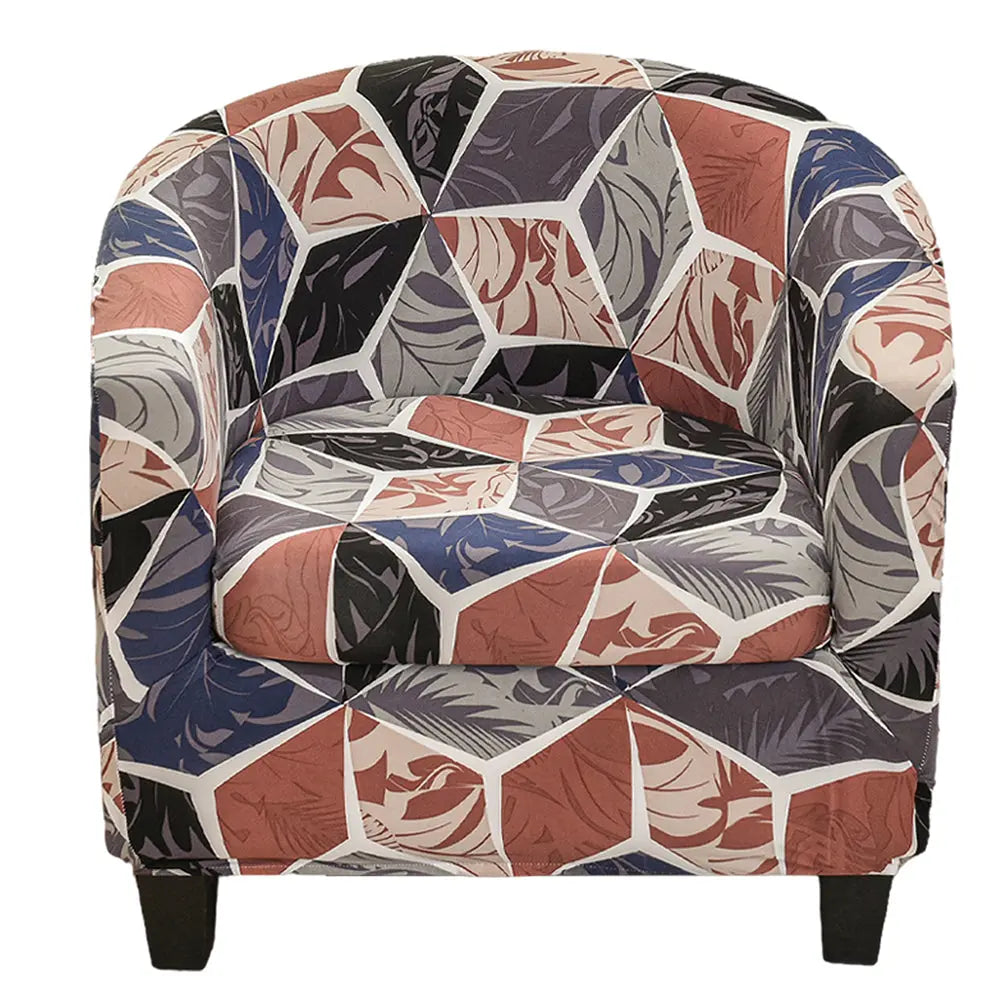 Stretch 2 Pics Floral Printing Tub Chair Slipcovers Club Chair Slipcover Armchair Covers Crfatop %sku%