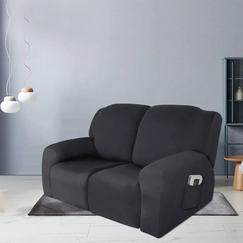 Velvet Covers for Sofa Recliners Soft Recliner 2 Seater Slipcovers Crfatop %sku%