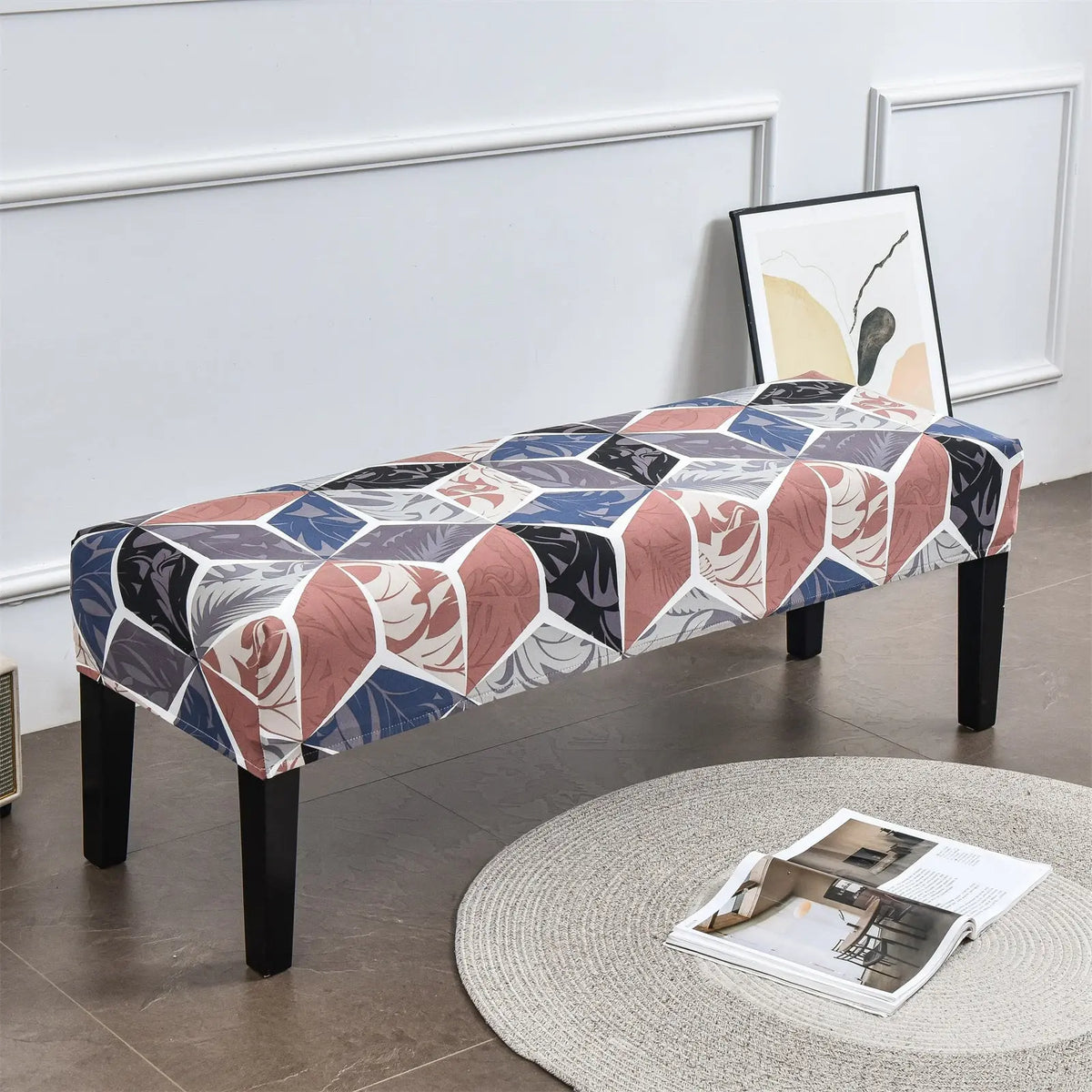 Vintage Style Removable Washable Dining Chair Slipcovers for Bedroom Living Room Crfatop %sku%