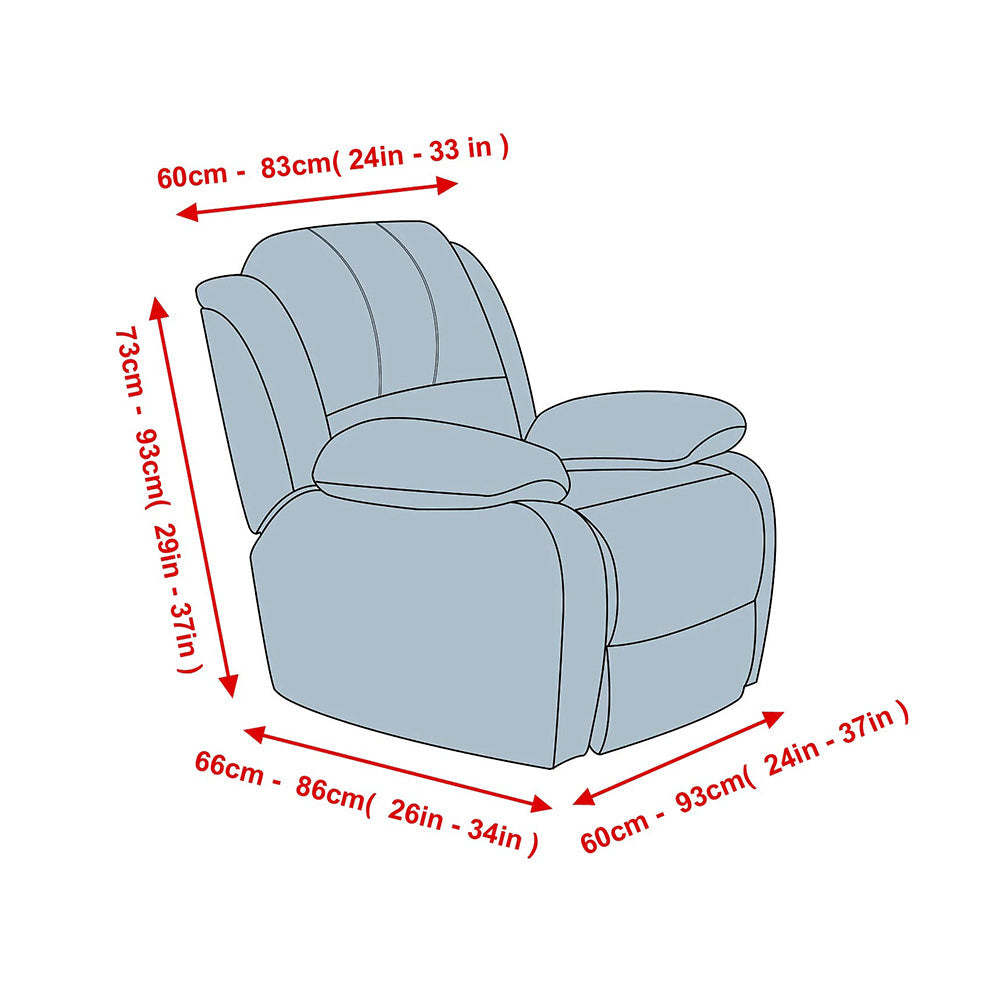 Luxury Velvet Recliner Slipcover Elastic Couch Sofa Protector Top Level Crfatop %sku%