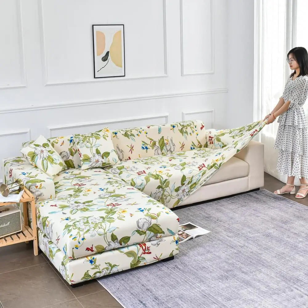 Crfatop 2pcs Sectional Couch Covers