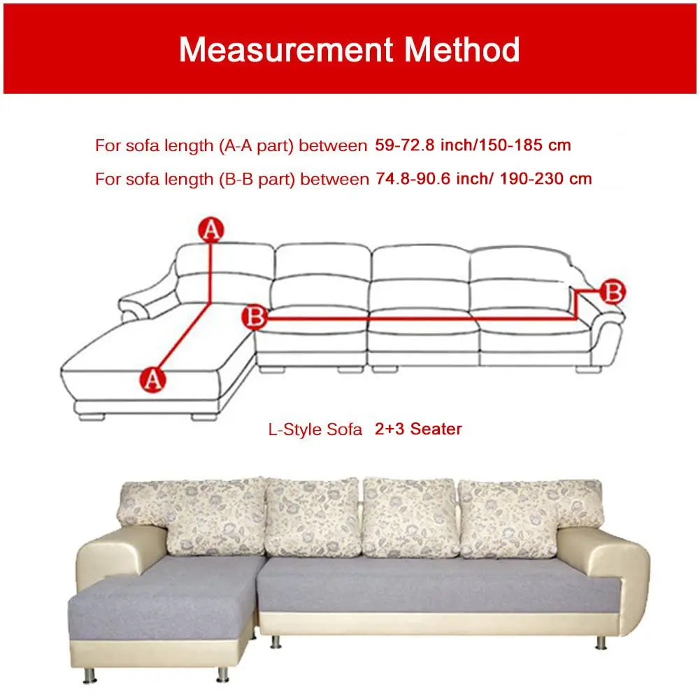 Crfatop 2pcs Sectional Couch Covers