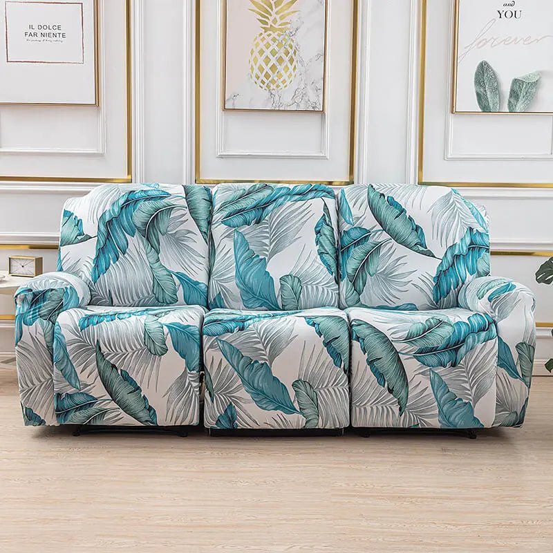 8Pieces Lazy Boy Couch Cover for Recliner with Elastic Bottom Crfatop