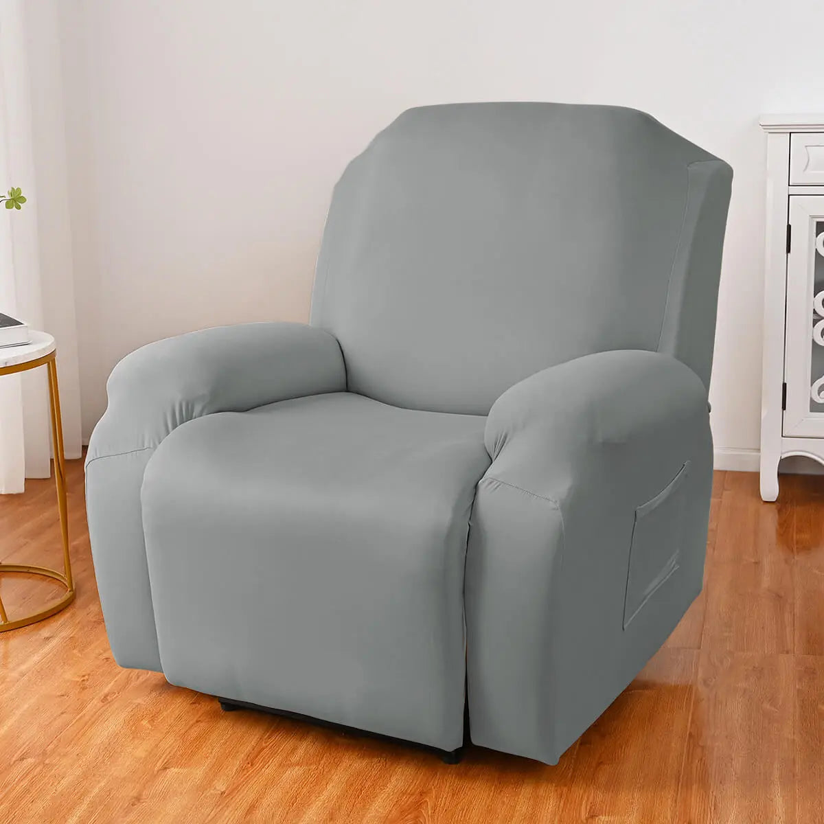 Crfatop Durable Recliner Chair Cover Solid Color Lazy Boy Recliner Slipcover