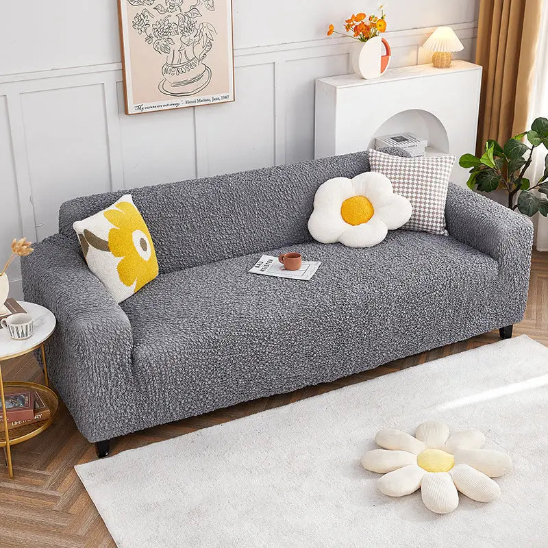Crfatop Easy Fitted Sofa Couch Cover S-Grey