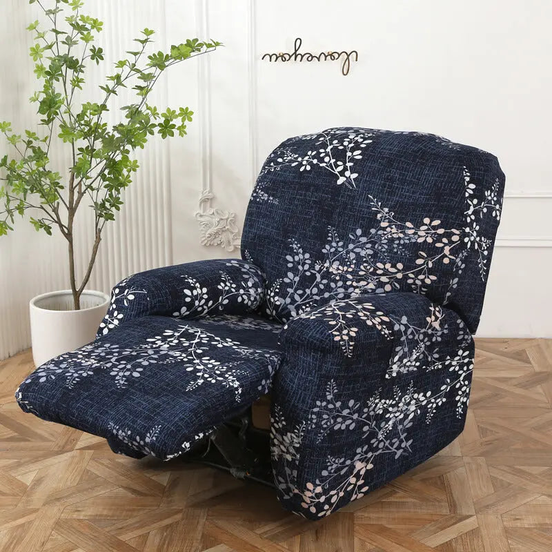 Crfatop Floral Recliner Cover for 1-seater Recliner