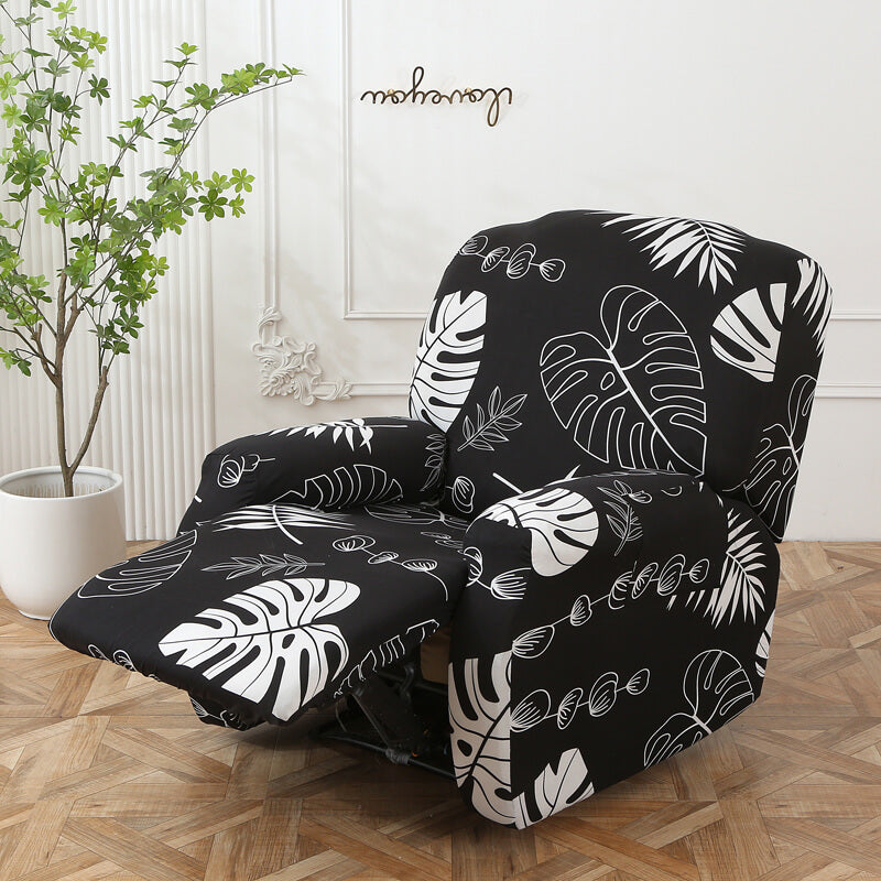 Crfatop Printed Recliner Chair Cover Black