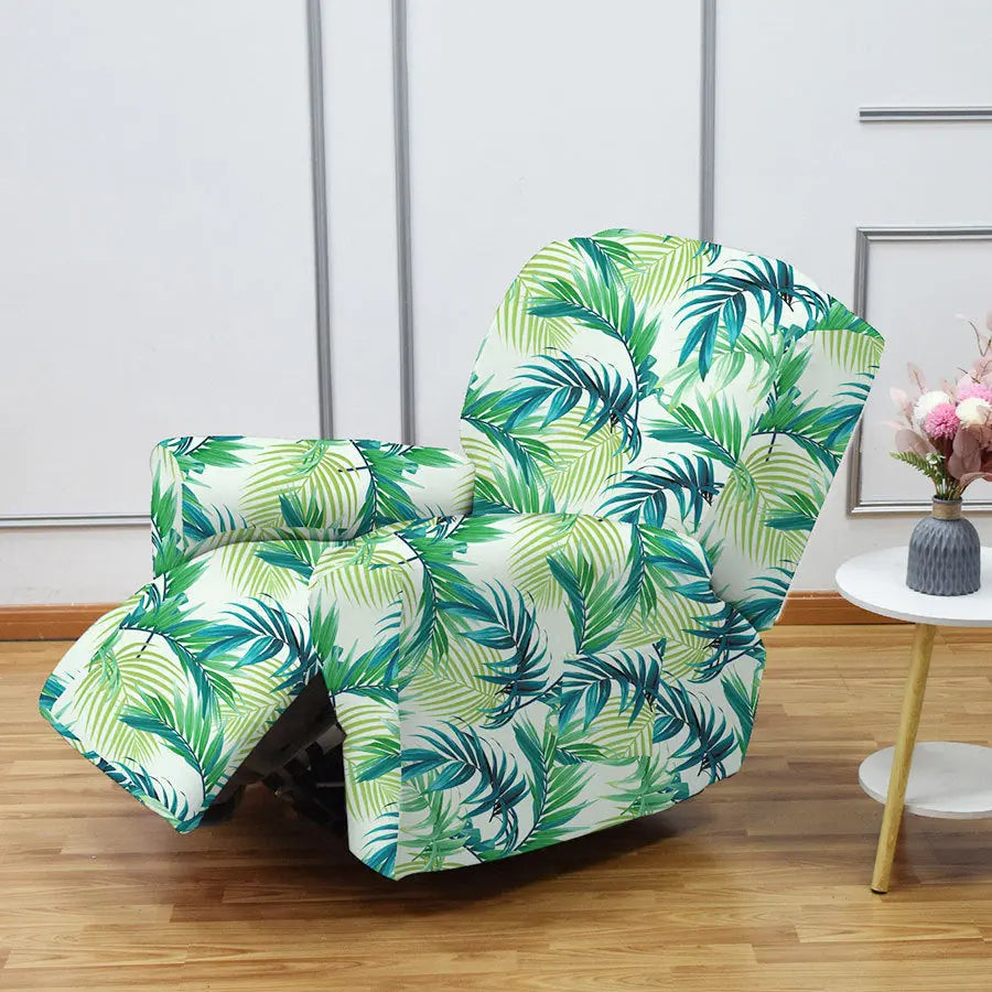 Crfatop Printing Recliner Chair Cover 4 Pcs Armchair Cover Bamboo