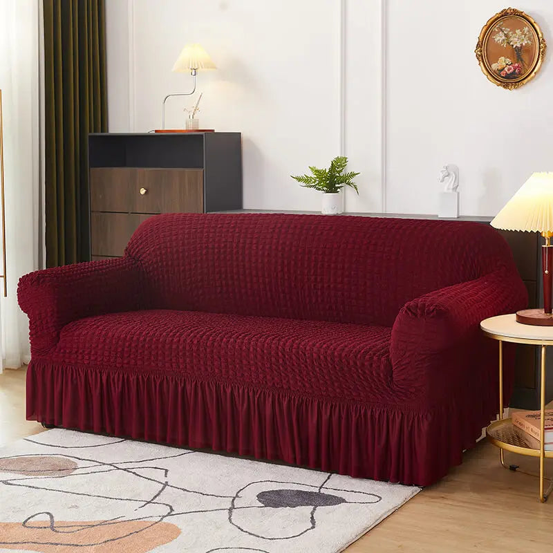 Crfatop Soft Armchair Sofa Slipcover L-Wine
