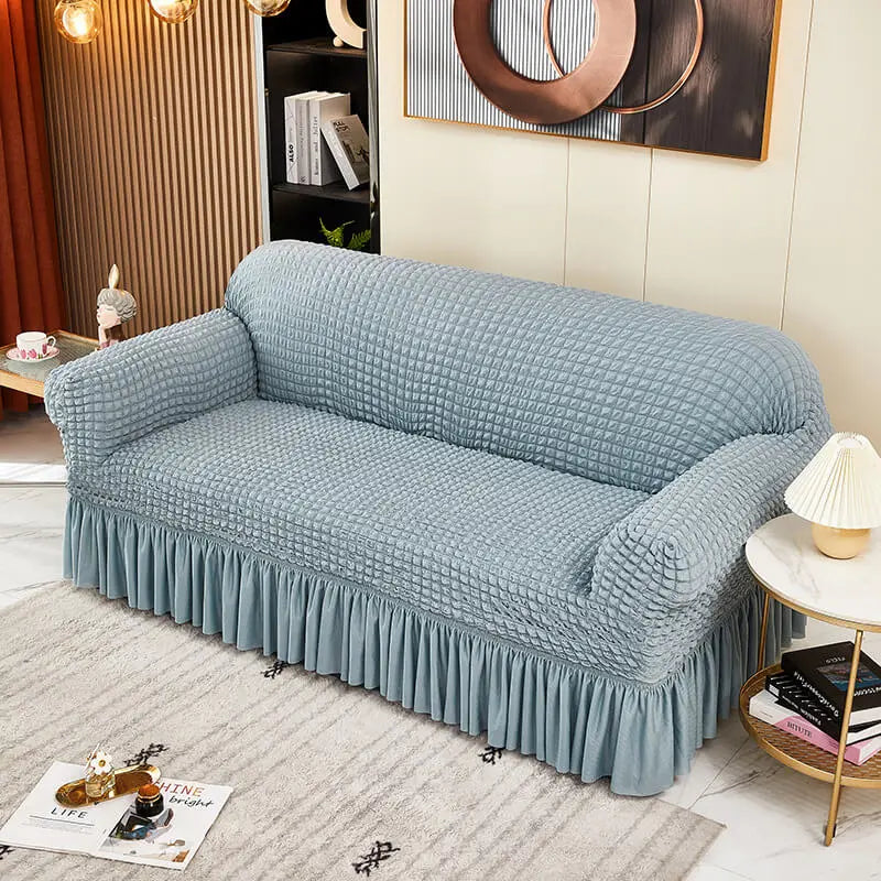 Crfatop Soft Armchair Sofa Slipcover L-Light-Blue