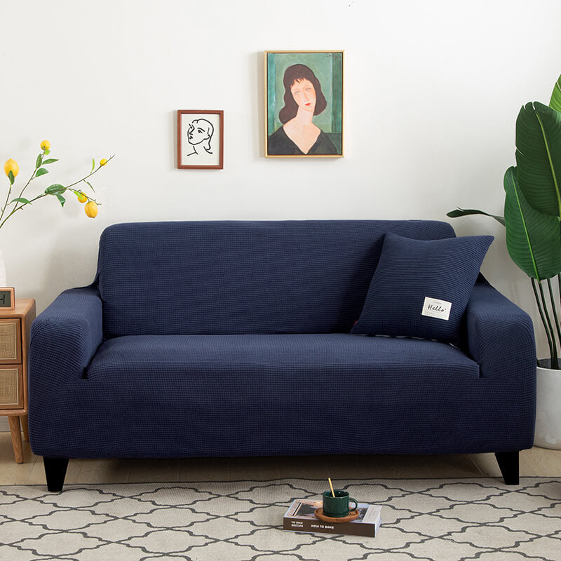 Crfatop Soft Couch Covers with Arms Thicked Waterproof Sofa Slipcover XLNavy