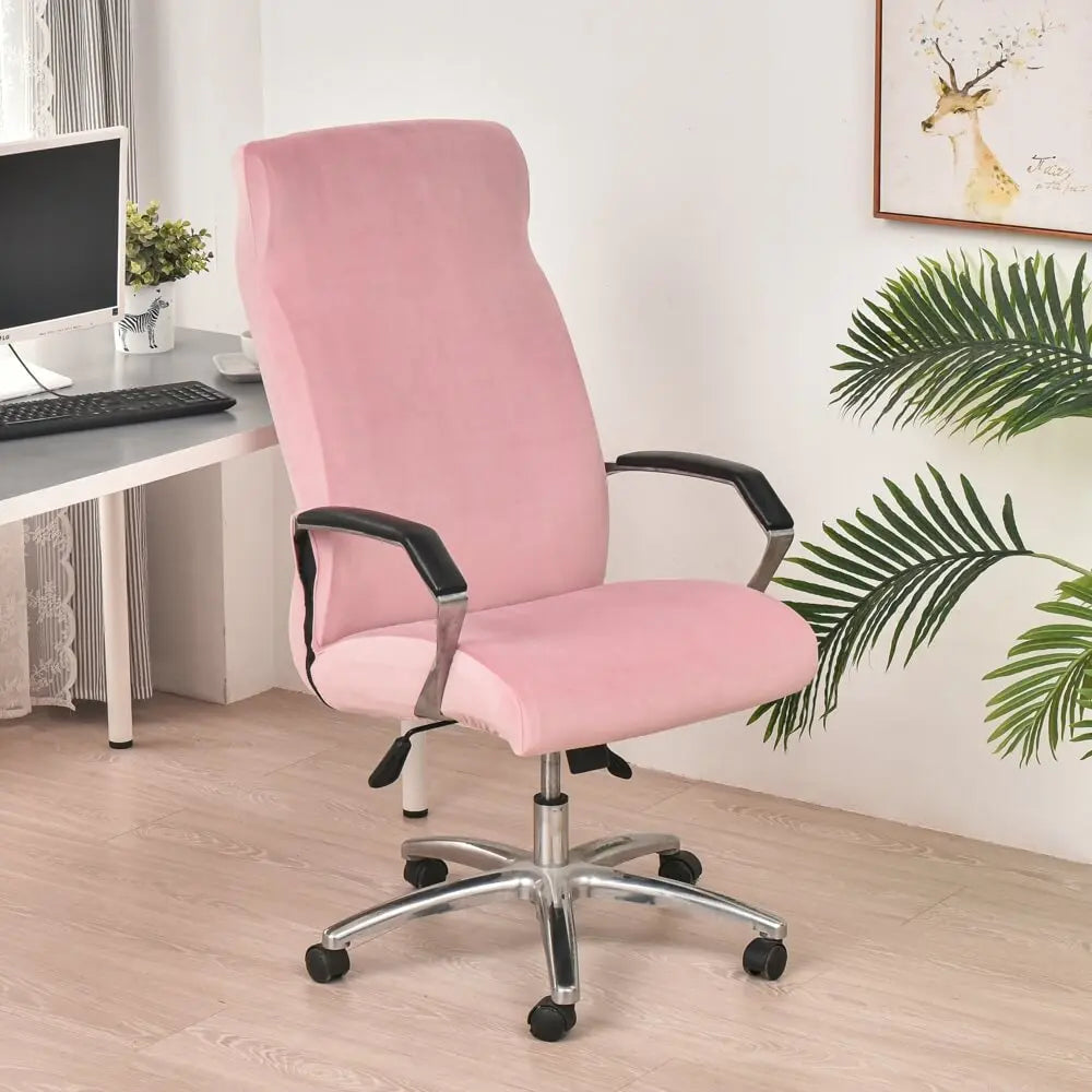 Crfatop Stretch Jacquard Office Computer Chair Seat Covers