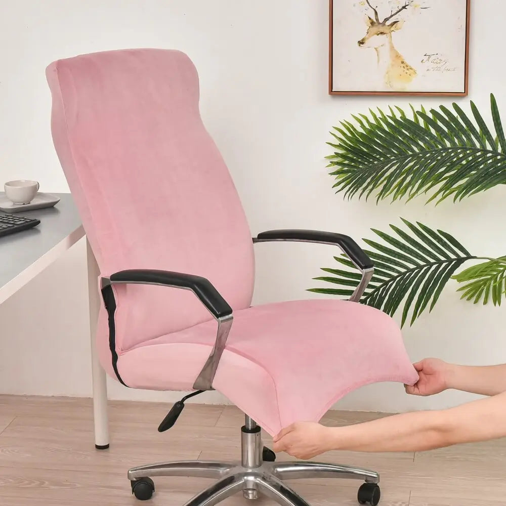 Crfatop Stretch Jacquard Office Computer Chair Seat Covers