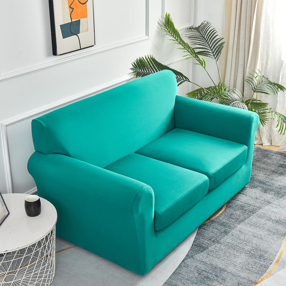 Crfatop Stretch Sofa Slipcovers with Separate Cushion Covers 