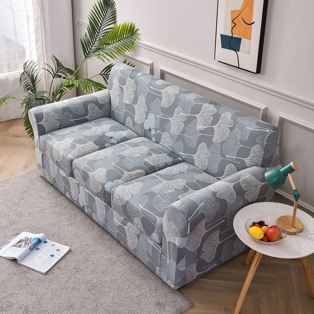 Crfatop Super Stretch 4 Pieces Sofa Covers for 3 Cushion Couch Covers 