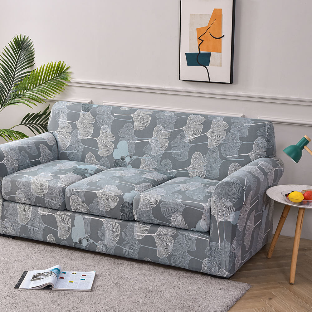 Crfatop Super Stretch 4 Pieces Sofa Covers for 3 Cushion Couch Covers 