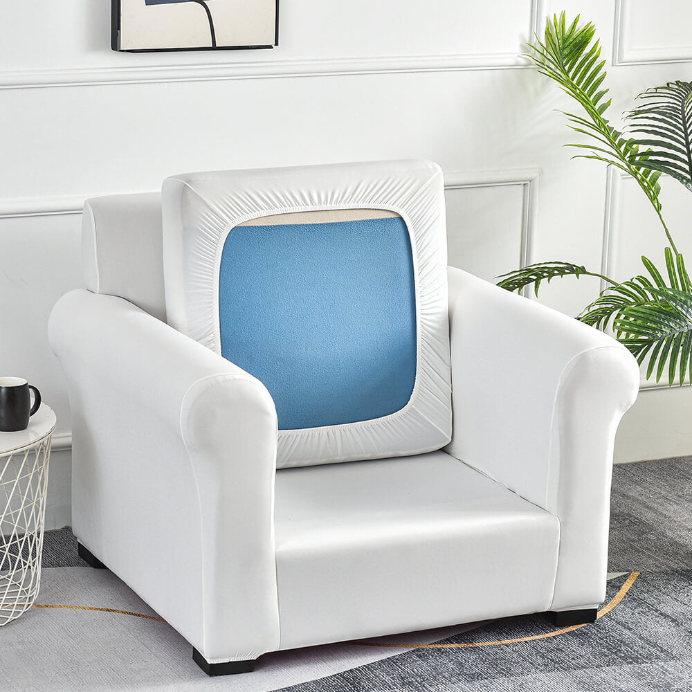 Crfatop Two Piece Armchair Slipcover Stretch Jacquard Box Cushion Sofa Cover 